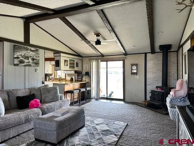 a living room with furniture and a couch