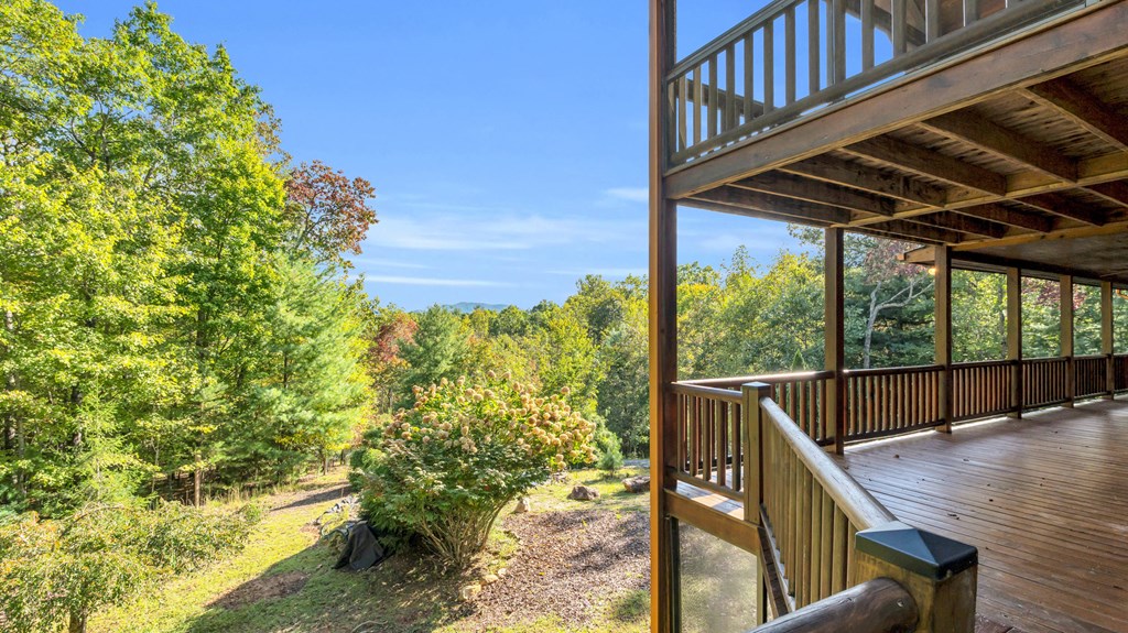 691 Mitchell Branch Road Morganton, GA 30560 - Photo 54 of 77 a view of balcony with wooden floor