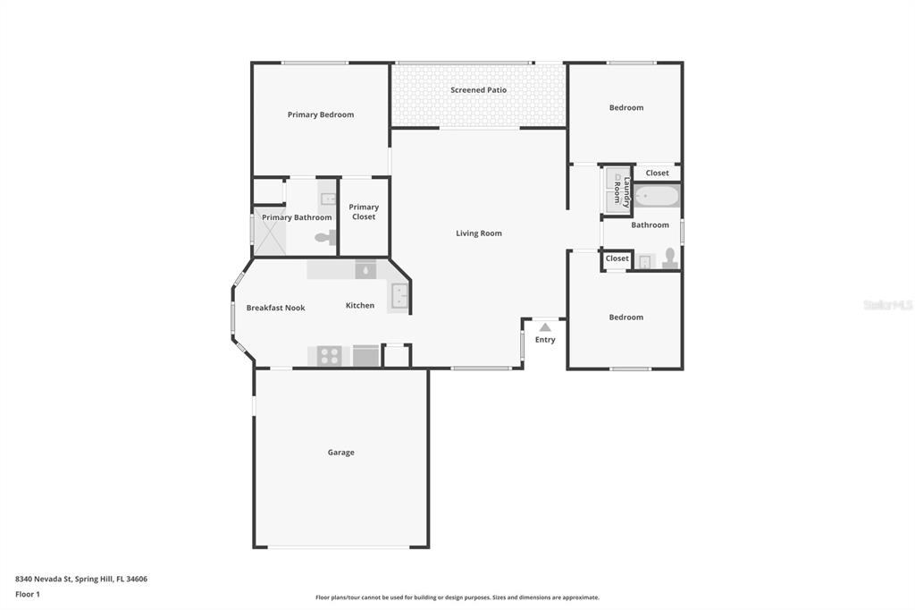 8340 Nevada Street Spring Hill, FL 34606 - Photo 23 of 23 a picture of floor plan