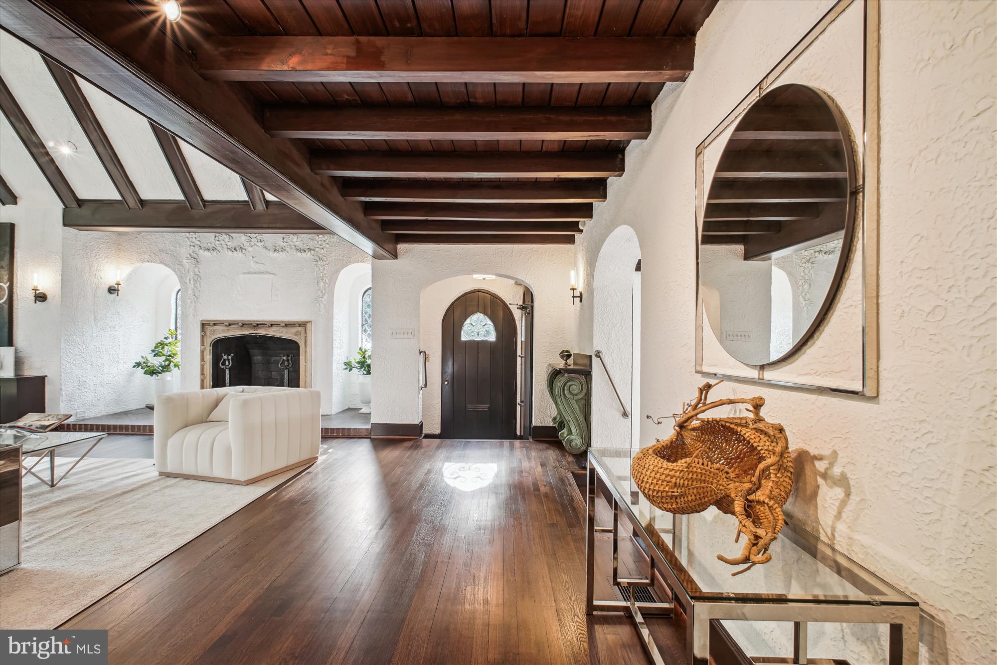 302 Ellsworth Drive Silver Spring, MD 20910 - Photo 16 of 64 a living room with furniture and a fireplace