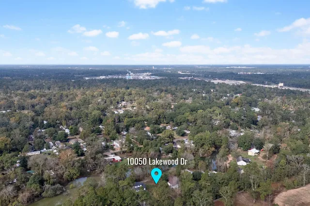 an aerial view of a city
