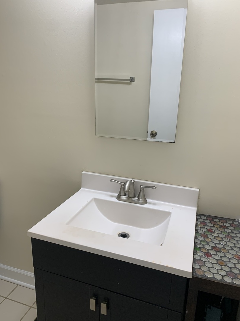 264 East Bailey Road, Unit C Naperville, IL 60565 - Photo 21 of 30 a bathroom with a sink vanity and a mirror