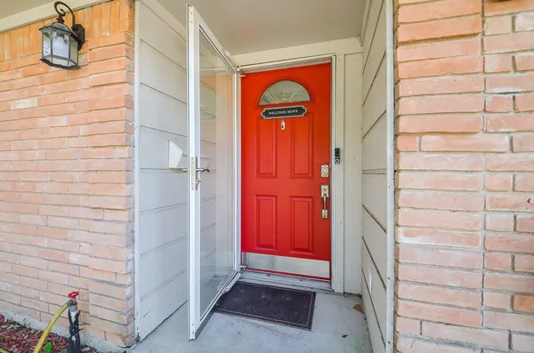 a view of front door