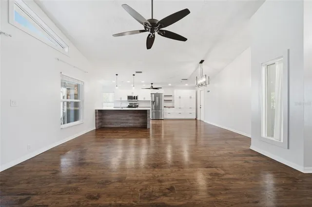 a bathroom with a shower and a toilet