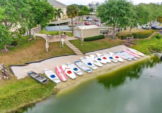 a view of a table and chairs in the patio