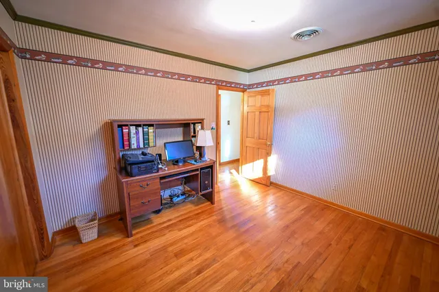 a room with furniture