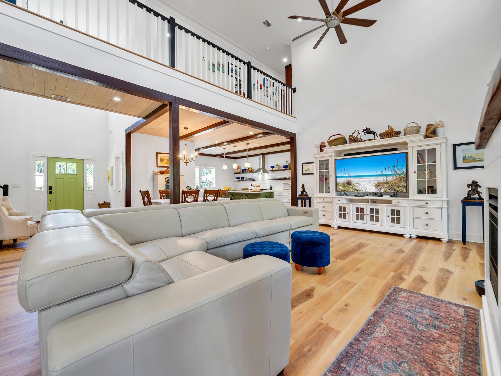 95 Roberts Road Santa Rosa Beach, FL 32459 - Photo 21 of 60 a living room with furniture and a flat screen tv