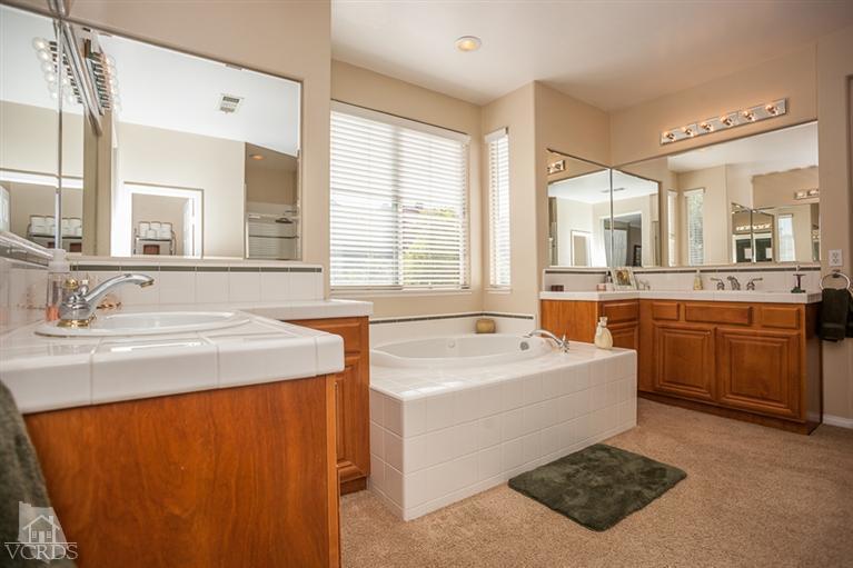 14396 Peach Hill Road Moorpark, CA 93021 - Photo 26 of 45 a view of bathroom with dual sinks