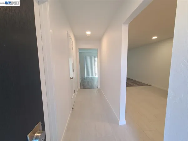 a view of a hallway with a hallway