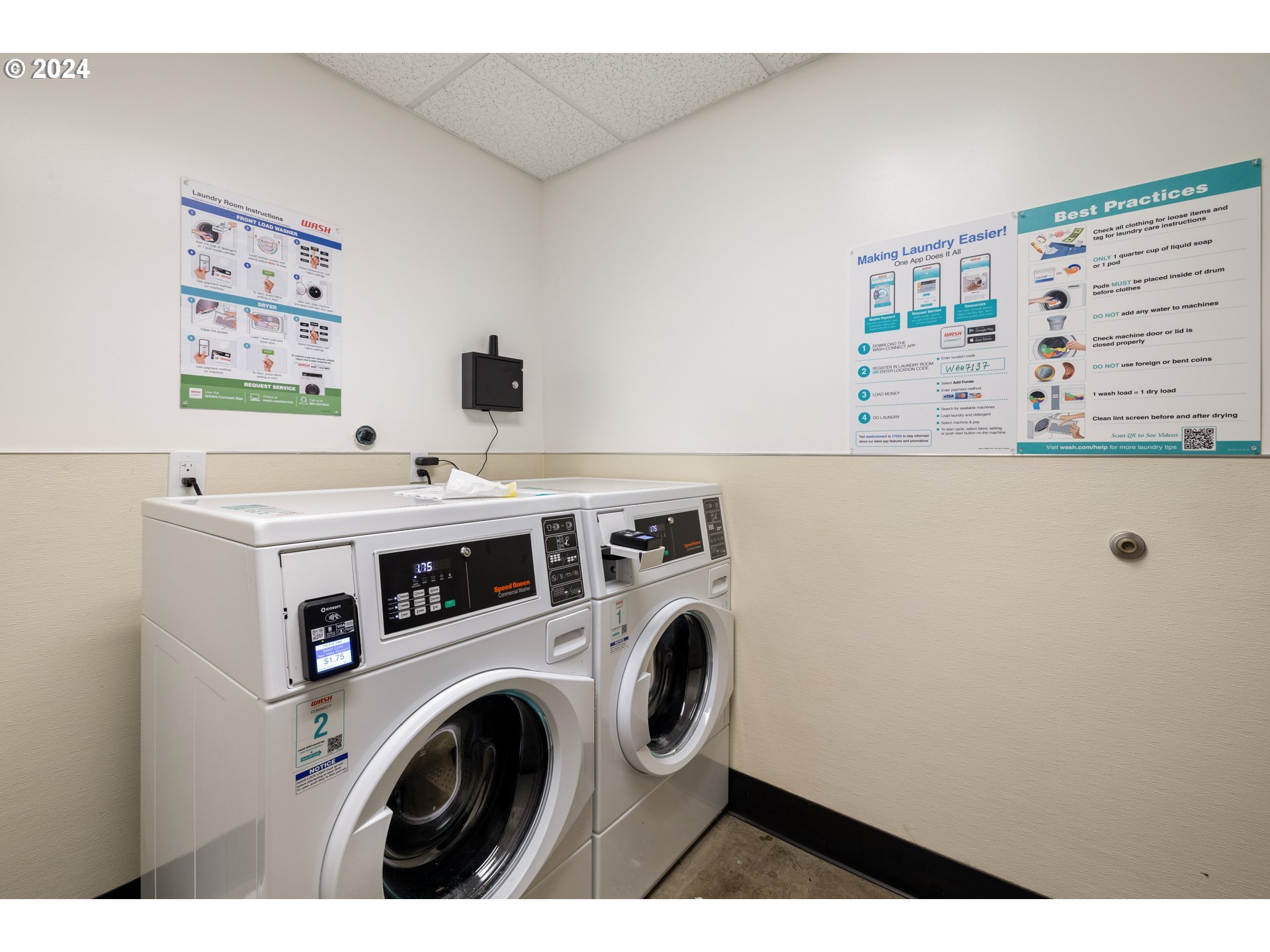 1134 Southwest Jefferson Street, Unit 508 Portland, OR 97201 - Photo 22 of 29 a utility room with dryer and washer