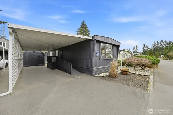 a car parked in front of a house