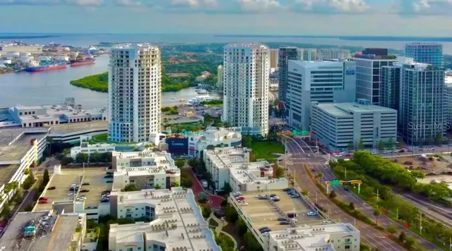 a view of street with sitting area