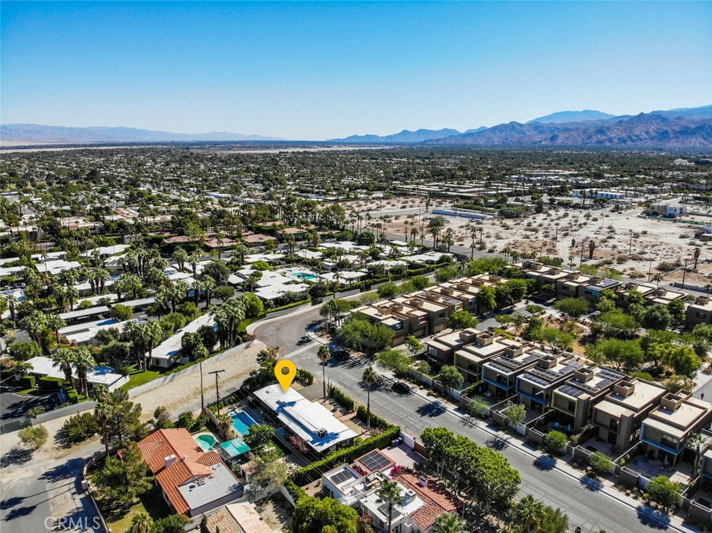 250 West Cortez Road Palm Springs, CA 92262 - Photo 50 of 54 an aerial view of residential house with outdoor space