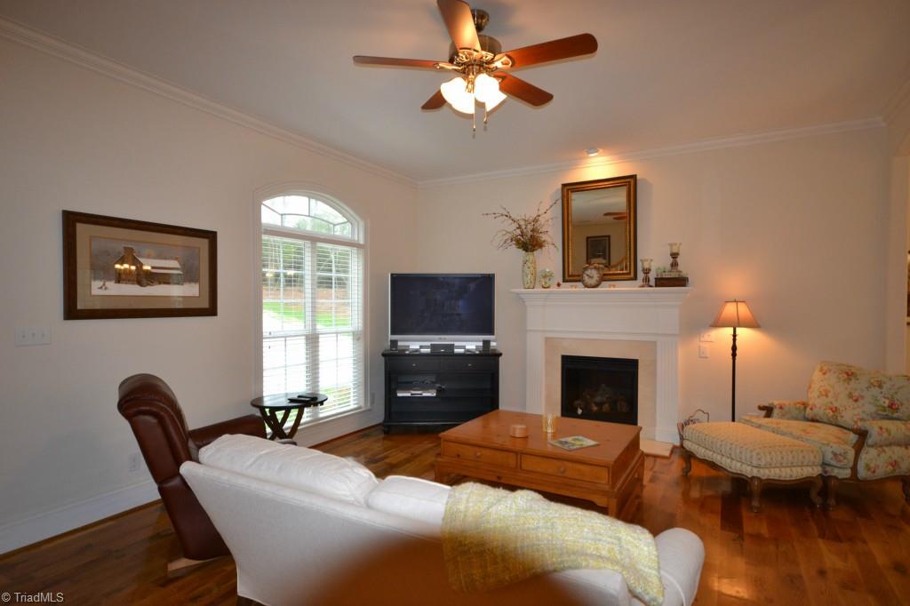 4958 Tigers Den Road Randleman, NC 27317 - Photo 3 of 25 Great Room - Fireplace with Gas Logs, 10' Ceilings