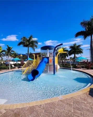 a view of outdoor space with seating