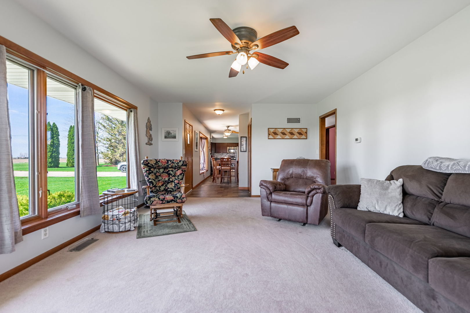 1989 Mowers Road Esmond, IL 60129 - Photo 8 of 54 a living room with furniture and large windows