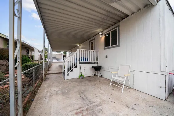 a view of a porch