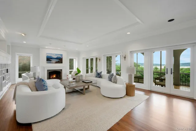 a bathroom with a granite countertop sink and a large mirror