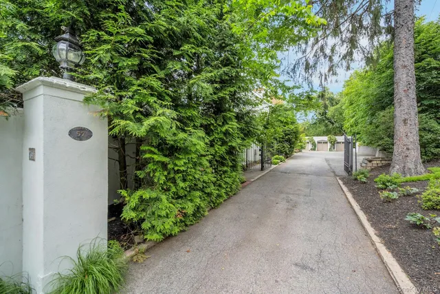 a view of a garden with pathway