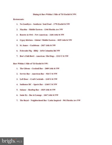 $799,900 | 733 Euclid Street Northwest, Unit 101, Washington, DC 20001