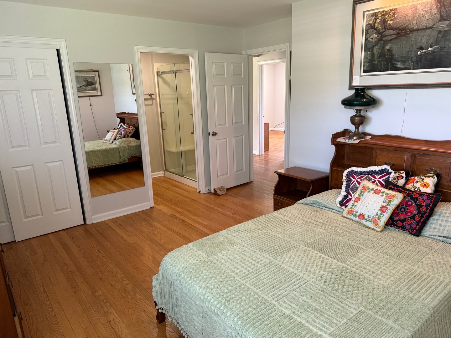 140 East Hillside Road Barrington, IL 60010 - Photo 11 of 17 a bedroom with a bed and a mirror