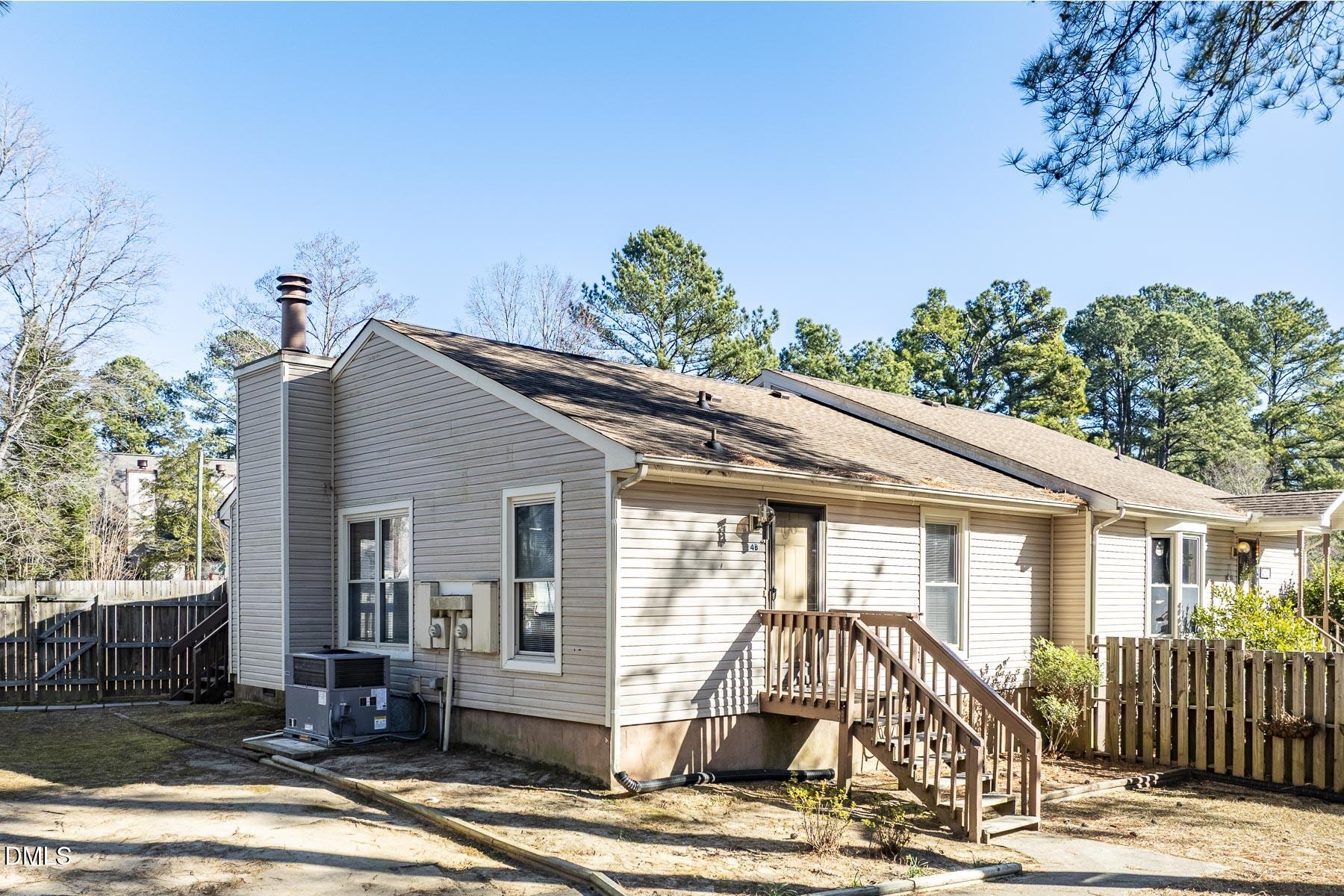 a view of a house with a patio