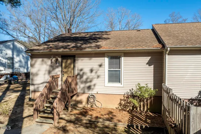 a front view of a house