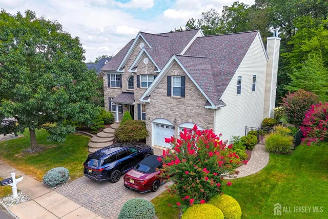 a aerial view of a house