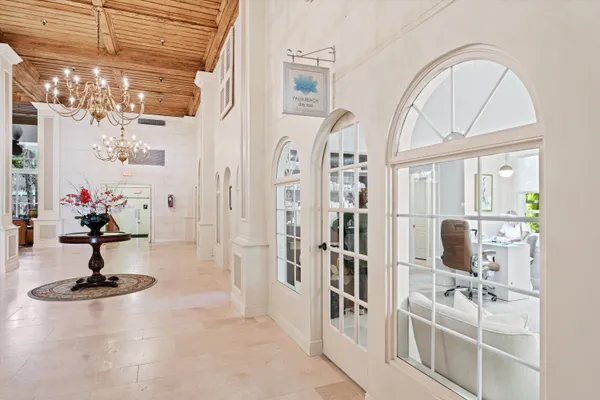 a view of front door