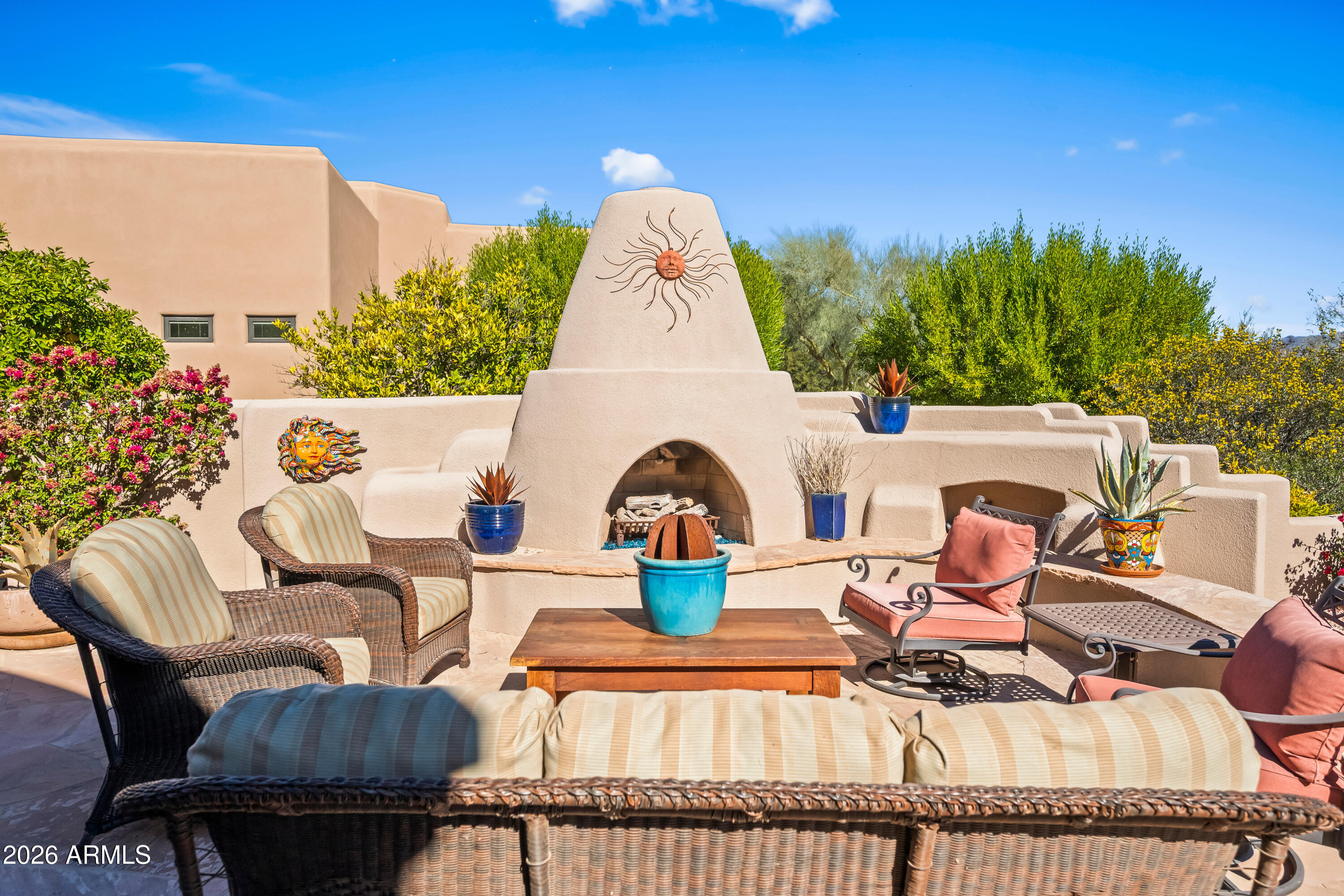 27023 North Sycamore Court Rio Verde, AZ 85263 - Photo 45 of 52 Kiva fireplace