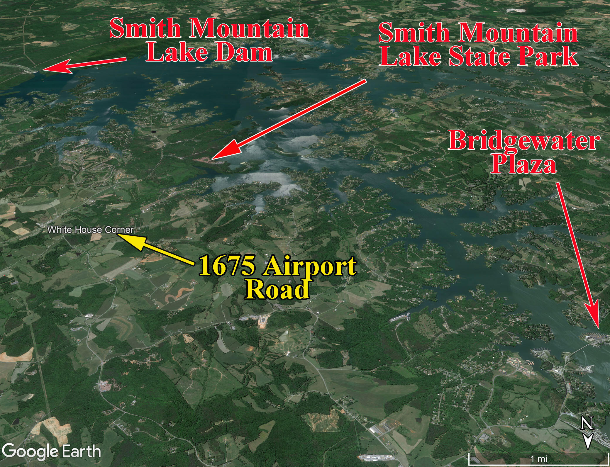 1675 Airport Road Moneta, VA 24121 - Photo 44 of 45 Bedford County Aerial3