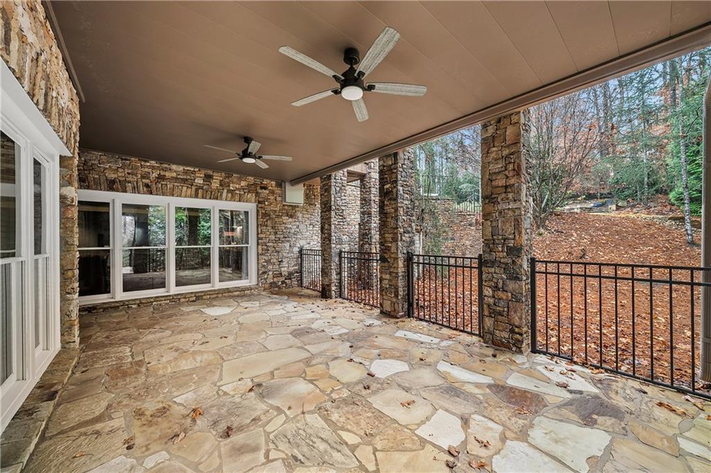 13200 Owens Way Milton, GA 30004 - Photo 78 of 113 a view of a porch with a floor to ceiling windows