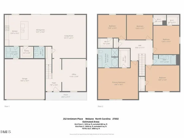 $405,000 | 212 Antietam Place, Mebane, NC 27302