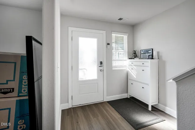 a view of a door of the house