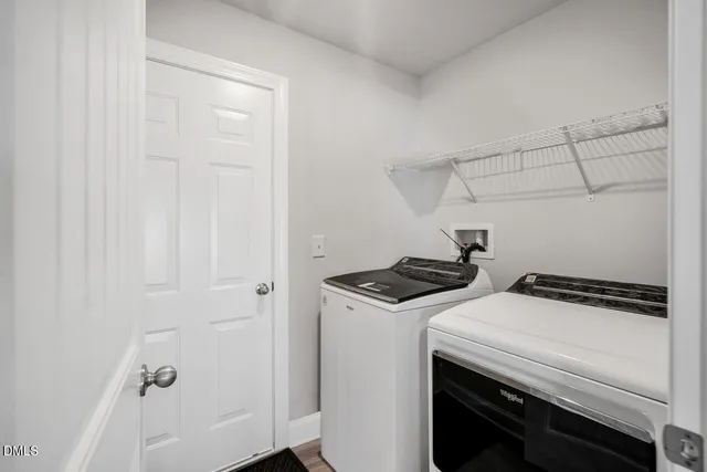 a view of cabinets and window