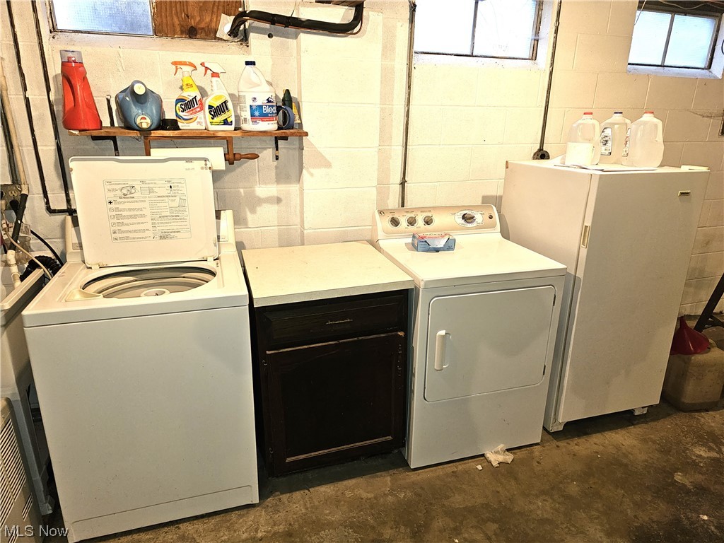 3089 Batdorf Road Wooster, OH 44691 - Photo 21 of 21 Laundry area - please note that the washer, dryer and upright freezer ALL stay for the new owners.