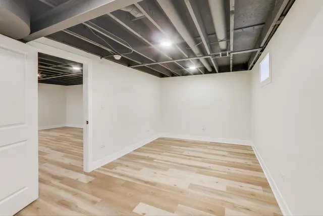 a house with trees in front of it