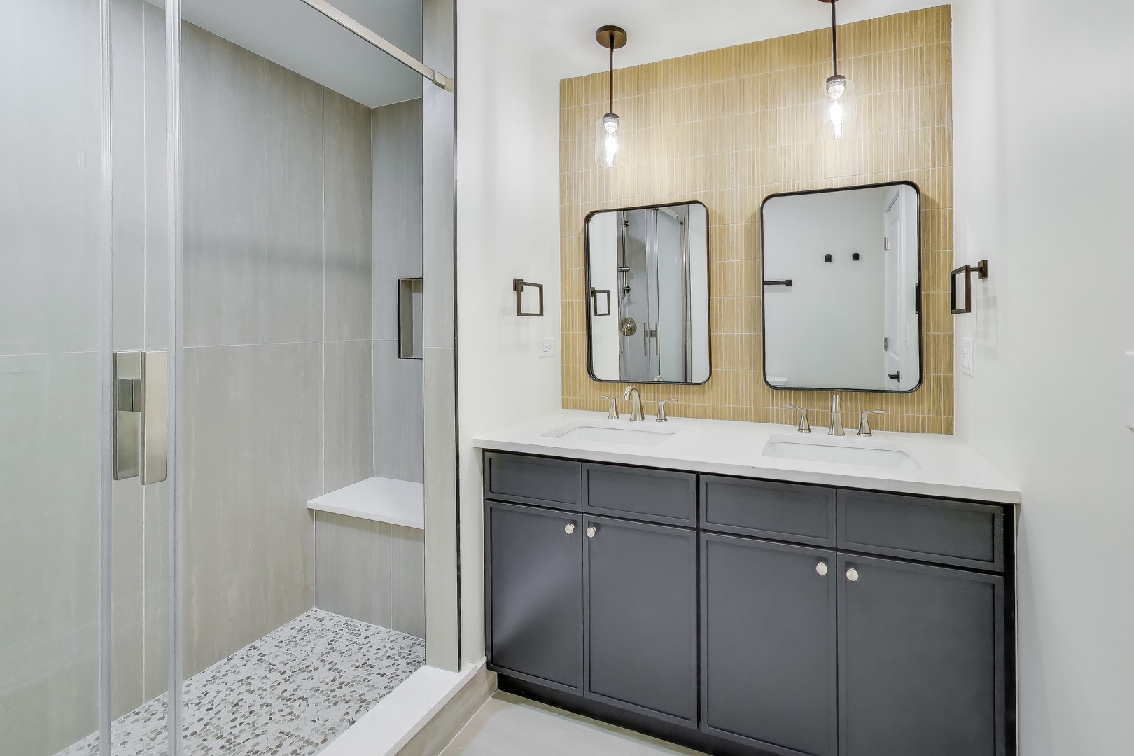 623 North Benton Street Palatine, IL 60067 - Photo 5 of 27 a bathroom with a sink a mirror and a toilet