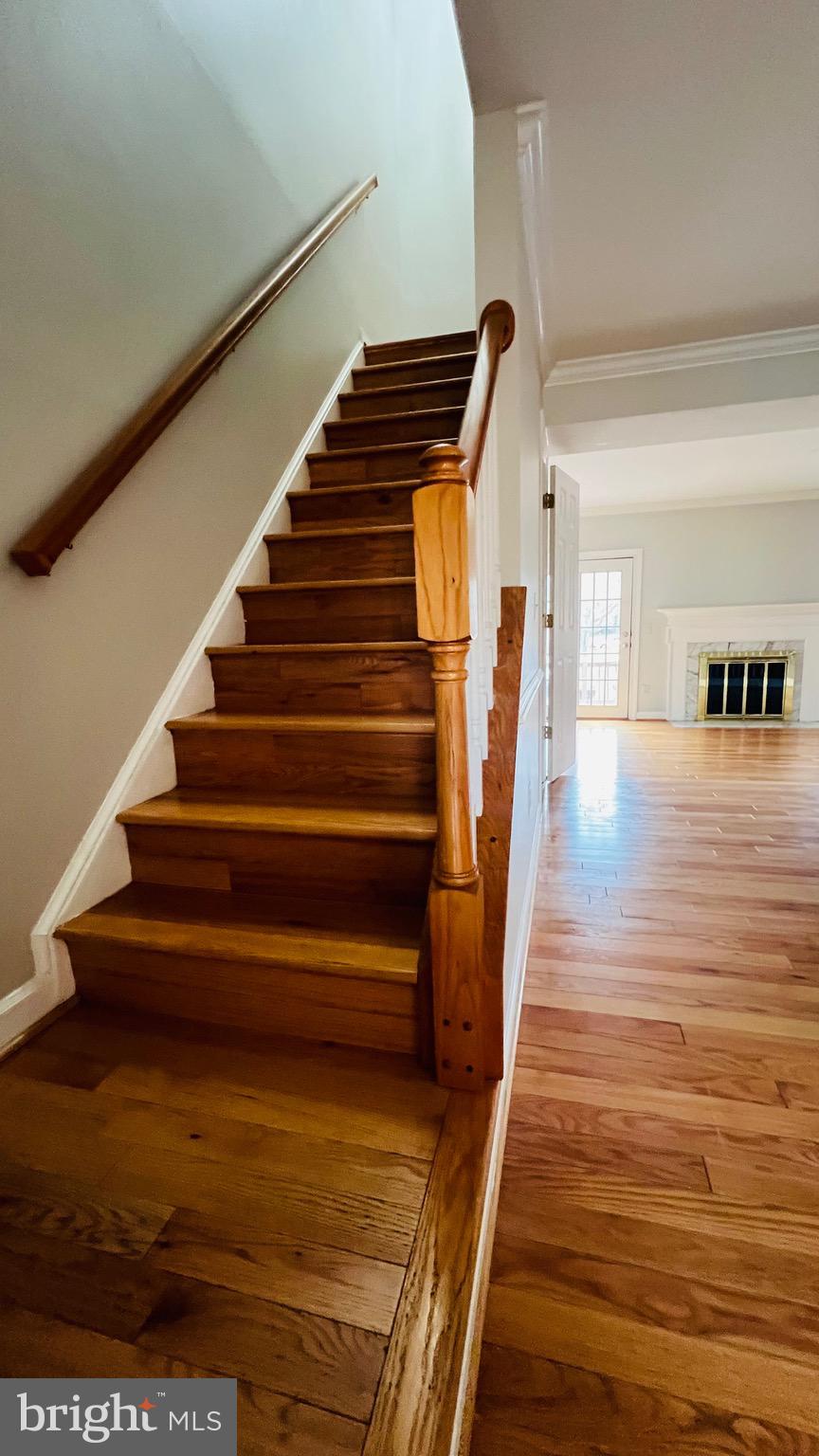 8035 Trevor Place Vienna, VA 22182 - Photo 20 of 48 a view of entryway and hall with wooden floor