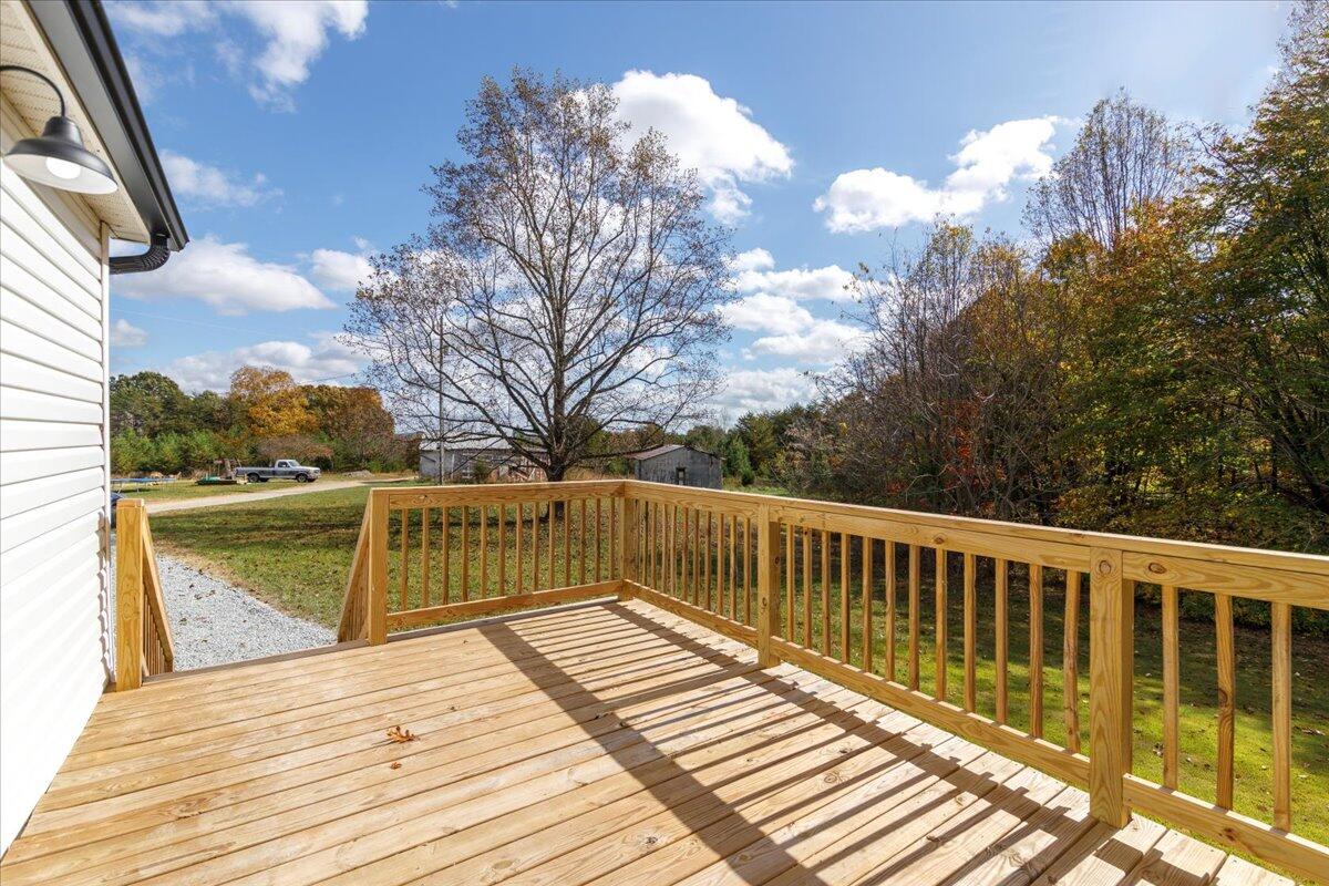 36 Nutmeg Lane Penhook, VA 24137 - Photo 15 of 37 a view of balcony with wooden floor and fence