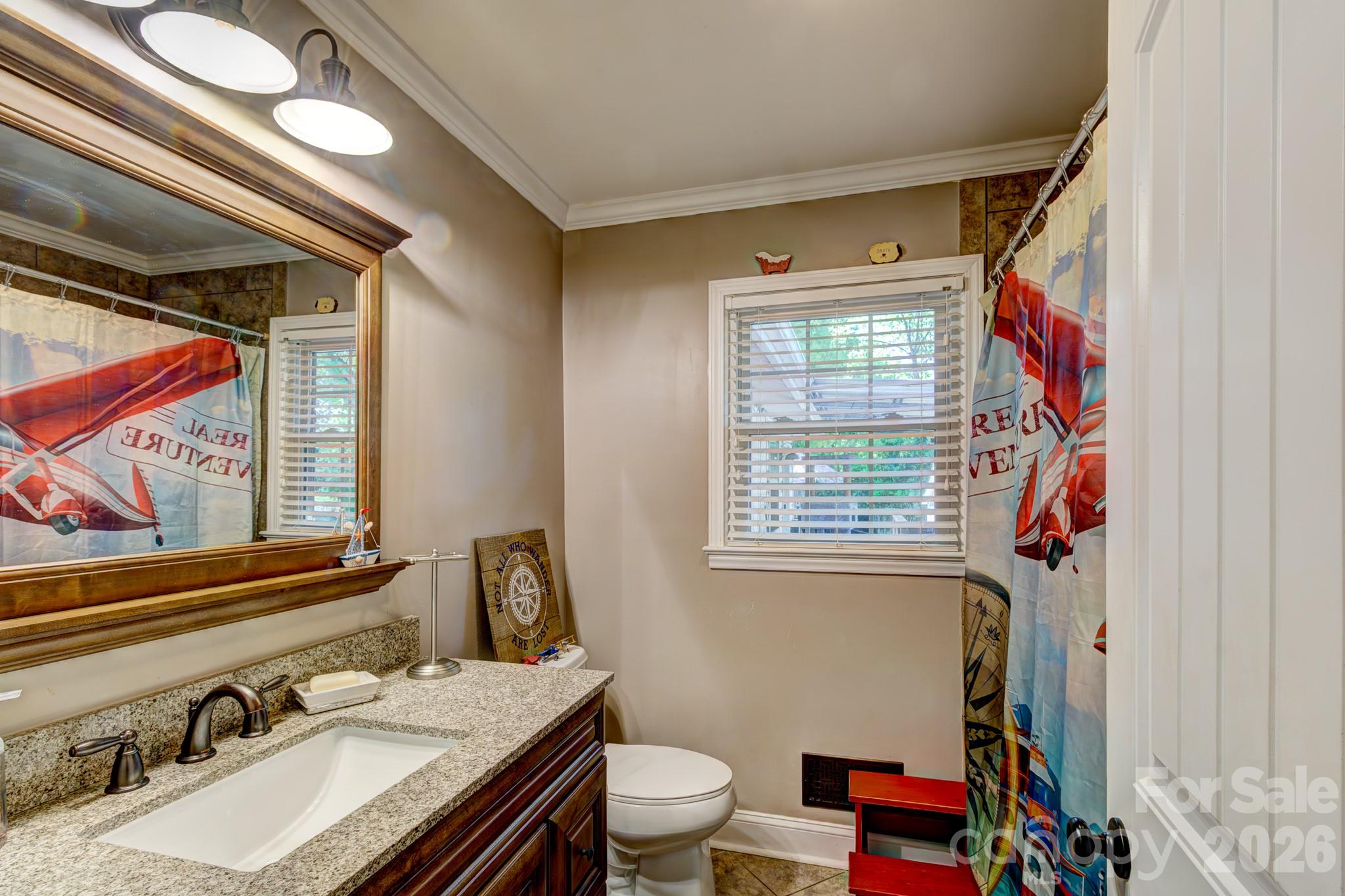 113 Delview Drive Cherryville, NC 28021 - Photo 14 of 26 a bathroom with a sink vanity mirror and toilet