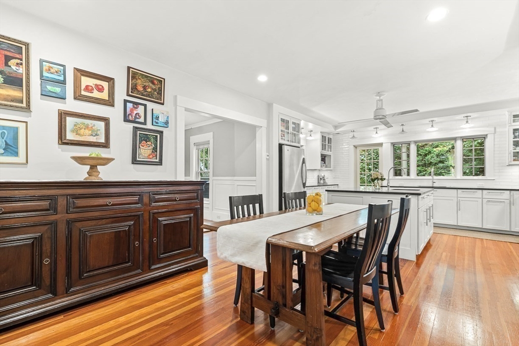 104 Church Street Winchester, MA 01890 - Photo 13 of 42 a view of a dining room with furniture and wooden floor