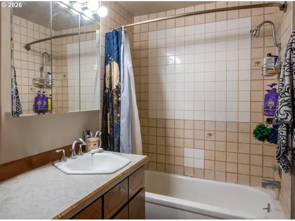 a bathroom with a sink and a bathtub
