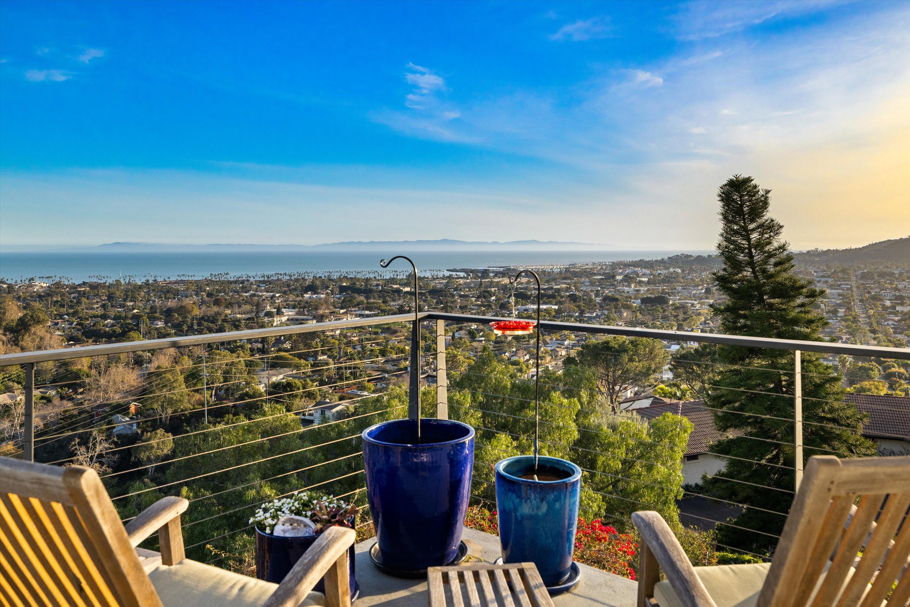 128 Las Alturas Road Santa Barbara, CA 93103 - Photo 32 of 36 a view of city from balcony