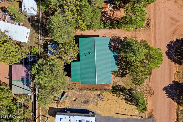 a view of a city with an outdoor space