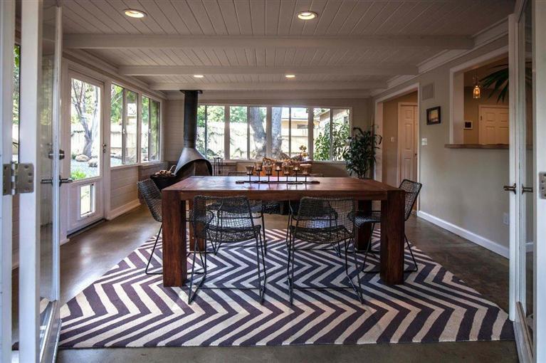 1025 South Rice Road Ojai, CA 93023 - Photo 12 of 17 a view of a dining room with furniture window and outside view