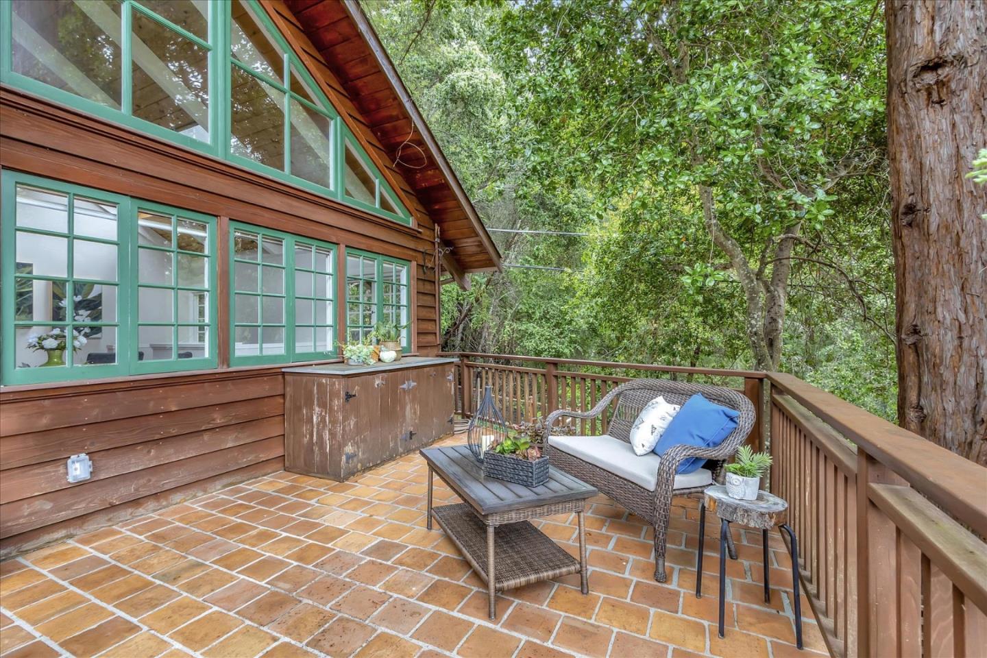 303 Midway Ranch Road Boulder Creek, CA 95006 - Photo 26 of 32 a view of two chairs in the balcony