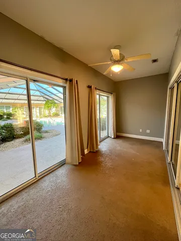 a view of an empty room