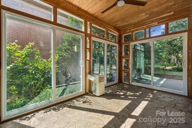 a view of a porch with a outdoor space
