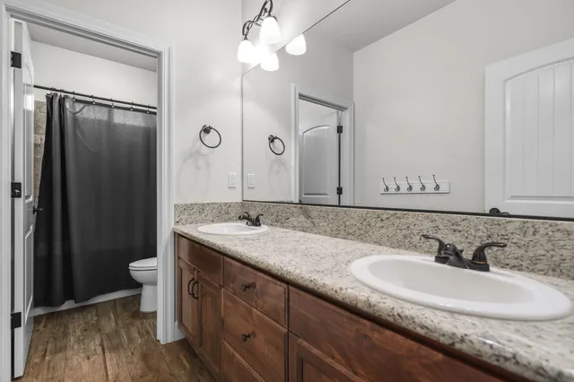 a house view with a garden space